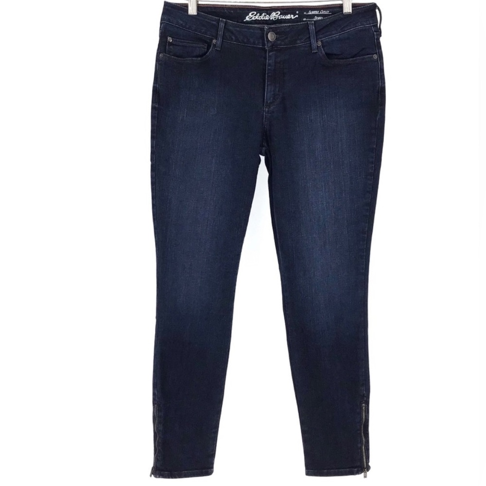 Eddie Bauer Slightly Curvy Skinny Ankle Jeans, 10